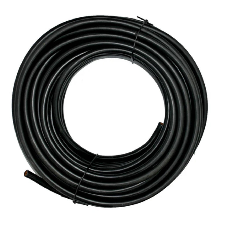 Cable Para Maquina De Soldar Nro. 2 Rollo 25 Mts Color Negro Marca Cablesca