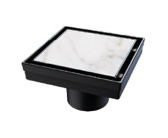 Desague / Aquaflow Square Invisible Useen-Flat 10 X 10 Noir Color Negro Cm Ref. Nvdes0053 Nova