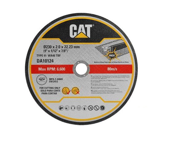 Disco De Corte Metal 9" X 1/16" X 7/8" Ref. Da10124 Marca Cat