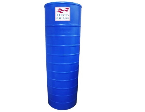 Tanque De Agua Cap. 520 Lts Tipo Cilindrico ( 0.52 X 2.10 Mts ) Azul Ref. Tpe 520a Marca Deco Glass