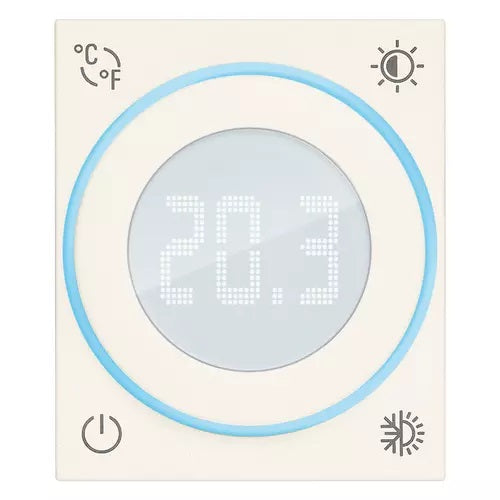 Termostato Rotatorio Iot Conectado 2 Modulos Color Blanco Ref. 30810.B Marca Vimar