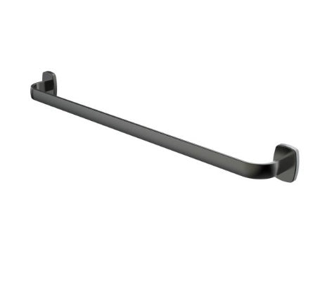 Toallero De Barra Gun Metal Decorativo Serie Prestige 60 Cm Ref. 37tbr007gm Marca Fp