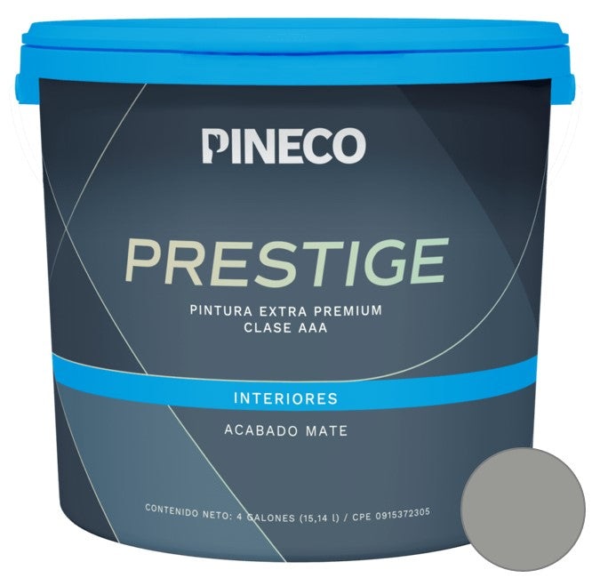 Pintura De Caucho Mate Prestige Int. Clase Aaa 1 Gl Color Ostricca Ref. Prs7301A1G Marca Pineco